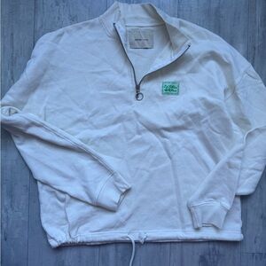 Paloma Wool Cream Zip-Up Sweater women